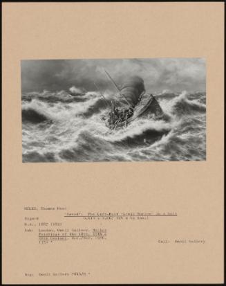 Saved': The Lifeboat 'lewis Morice' In A Gale