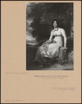 Lady Burdett, Wife Of The Fifth Baronet
