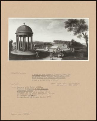 A View of the Queen's Theatre From the Rotunda, Stowe House, Buckingham with Lord Cobham and Charles Bridgeman