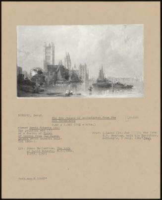 The New Palace of Westminster From the Old Horseferry