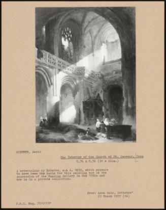 The Interior of the Church of St. Sauveur, Caen