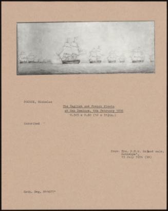 The English And French Fleets At San Domingo, 6th February 1806