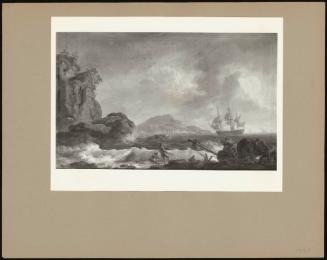 A Rocky Coast, With Figures And Wreckage (Etc.)