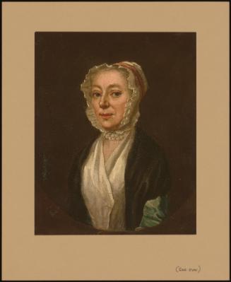 Portrait Of Magdalen Elphinston, In A Black Shawl And White Bonnet