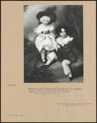 Arthur De Vere, Viscount Malden And The Hon. Reginald Capel, Children Of The 6th Earl Of Essex