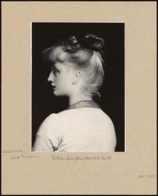 Profile Of A Fair-Haired Girl