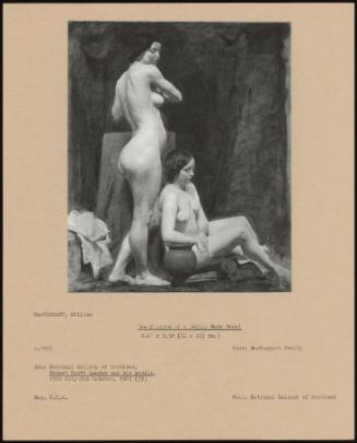 Two Studies Of A Female Nude Model