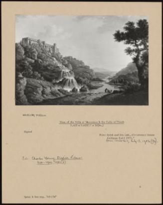 View Of The Villa Of Maecenas & The Falls Of Tivoli