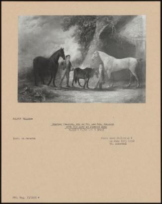 Charles Headlon, Son Of Mr. And Mrs. Headlon With His Pony At Jesmond Dene