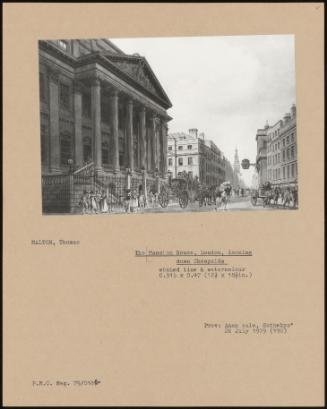 The Mansion House, London, Looking Down Cheapside