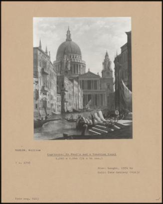 Capriccio: St. Paul's And A Venetian Canal