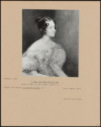 A Lady, Possibly Mrs Palmer