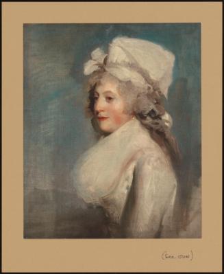 Portrait Of Judith Noel, Lady Milbanke, In A White Dress And Bonnet