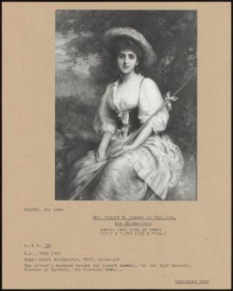 Mrs. Stuart M. Samuel As Phyllida, The Shepherdess