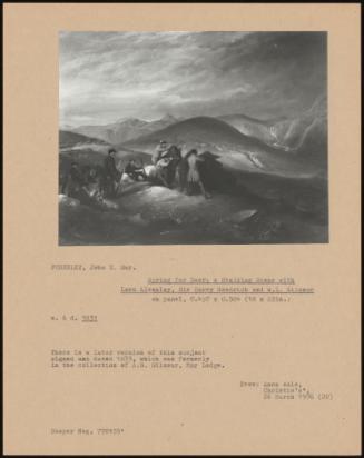 Spying For Deer; A Stalking Scene With Lord Alvanley, Sir Harry Goodrick And W.L. Gilmour