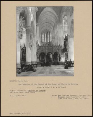 The Interior of the Church of St. Gomar at Lierre in Belgium