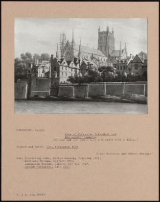 View Of Worcester Cathedral And The Canons' Houses.