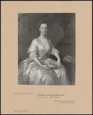 Portrait Of A Lady Holding A Dove