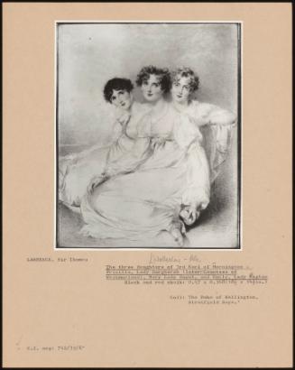 The Three Daughters Of 3rd Earl Of Monington - Priscilla, Lady Burghersh (Later Countess Of Westmorland), Mary Lady Bagot, And Emily, Lady Raglan