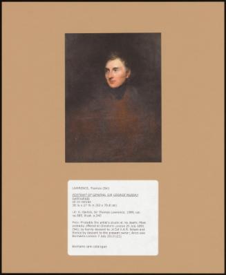 Portrait Of General Sir George Murray (Unfinished)