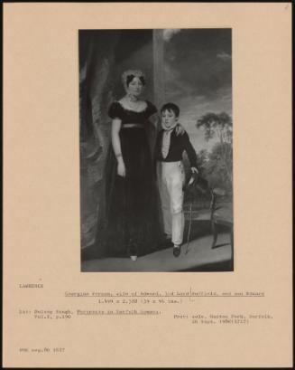 Georgina Vernon, Wife Of Edward, 3rd Lord Suffield, And Son Edward