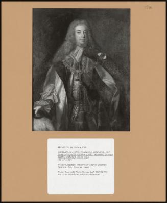 Portrait of Lionel Cranfield Sackville, 1st Duke of Dorset (1687/8-1765), Wearing Garter Robes; Created Kg in 1714