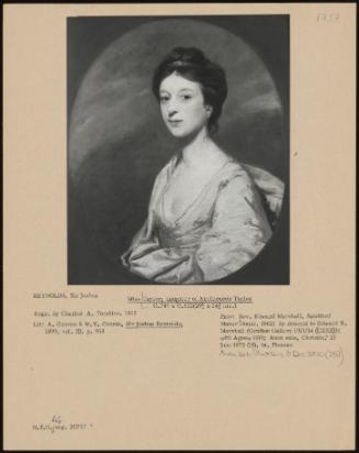 Miss Taylor, Daughter Of Archdeacon Taylor