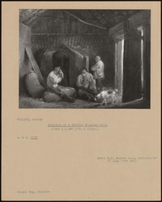 Interior Of A Stable: Playing Cards