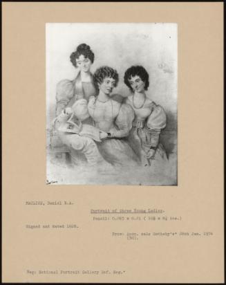 Portrait Of Three Young Ladies.