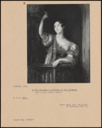 On The Balcony, A Portrait Of Mrs. Nasmyth