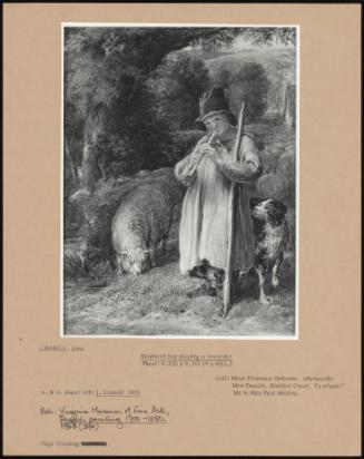 Shepherd Boy Playing A Recorder