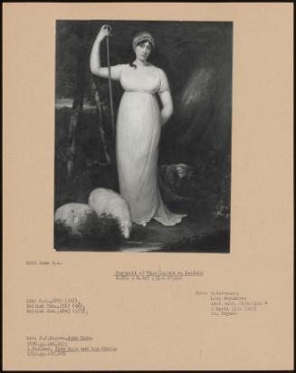 Portrait Of Miss Talbot As Lavinia