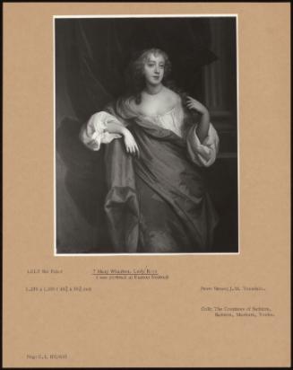 ? Mary Wharton, Lady Ross (See Portrait At Easton Neston)