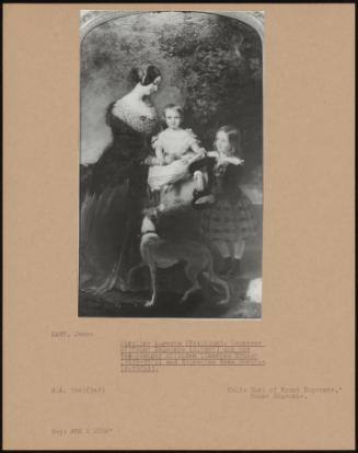 Caroline Augusta (Fielding), Countess of Mount Edgcumbe (d. 1881) and Her Two Younger Children (Charles Ernest (1838-1915) and Ernestine Emma Horatia (d. 1925))