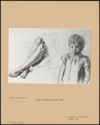 Study Of Female Legs And A Child