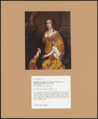 Portrait Of Anne, Countess Of Suffolk, In A Yellow Gown And Black Robe