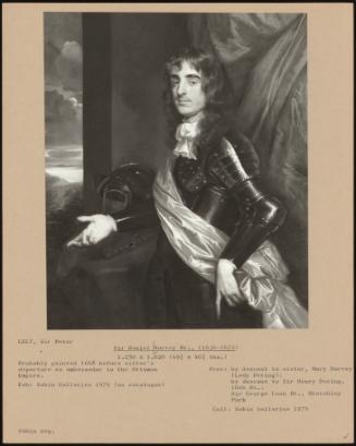 Sir Daniel Harvey Bt., (1636-1672)