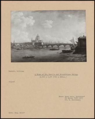 A View Of St. Paul's And Blackfriars Bridge