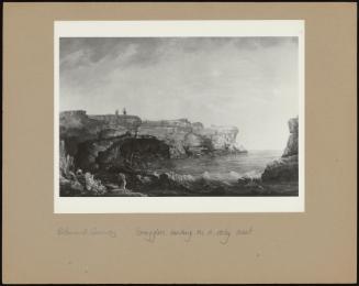 Smugglers Landing On A Rocky Coast