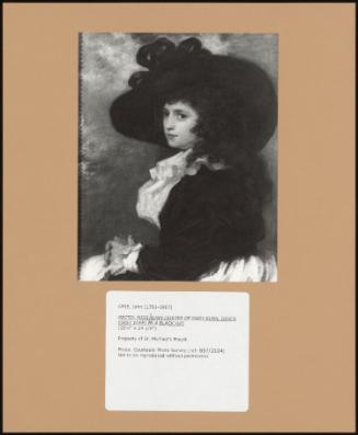 Recto: Miss Bunn (Sister Of Mary Bunn, Opie's First Wife) In A Black Hat