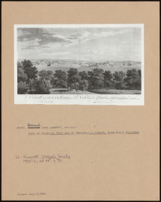 View Of Plymouth Fort And St Nicholas's Island, From Mount Edgcumbe