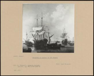 Shipping At Anchor In The Thames