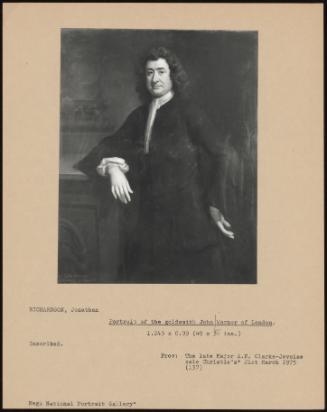 Portrait Of The Goldsmith John Warner Of London.