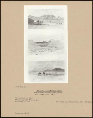 Two Views Of Gebel Serbal: A Wady