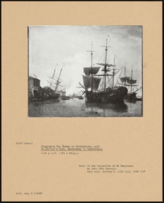 Shipping On The Thames At Rotherhithe, With St Saviour's Dock, Bermondsey In The Distance