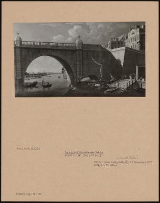 An arch of Westminster Bridge