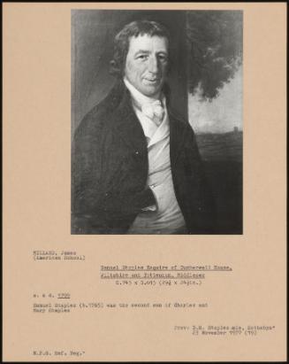 Samuel Staples Esquire Of Cumberwell House, Wiltshire And Tottenham, Middlesex