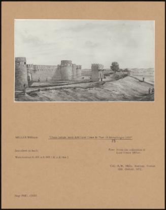 chain Bridge From Artillery Lines In Fort Of Ahmednagar 1830 []