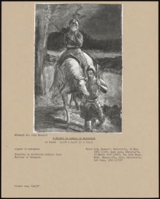 A Knight In Armour On Horseback