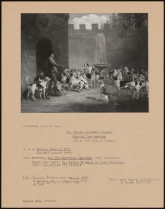 Mr. Ralph Lambton's Hounds Drawing For Feeding